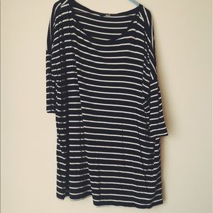 Oversized H & M striped tunic